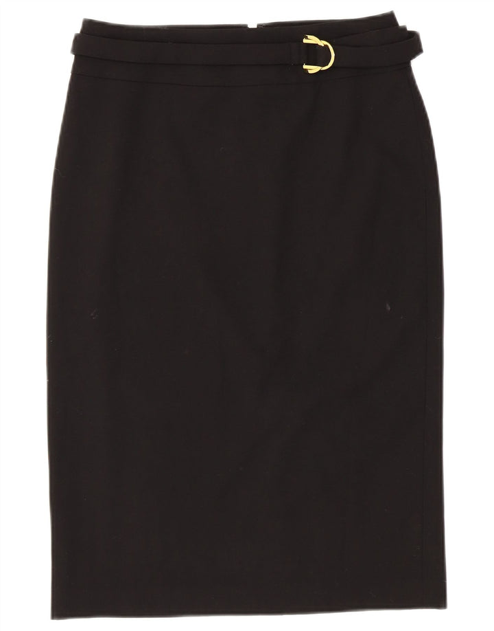 Saia lápis feminina CALVIN KLEIN EUA 2 XS W28 poliéster preto