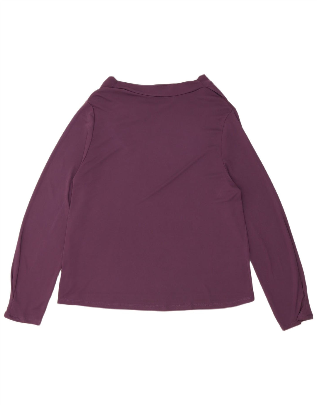 Zara Womens Regular Top Manga Longa UK 18 XL Roxo