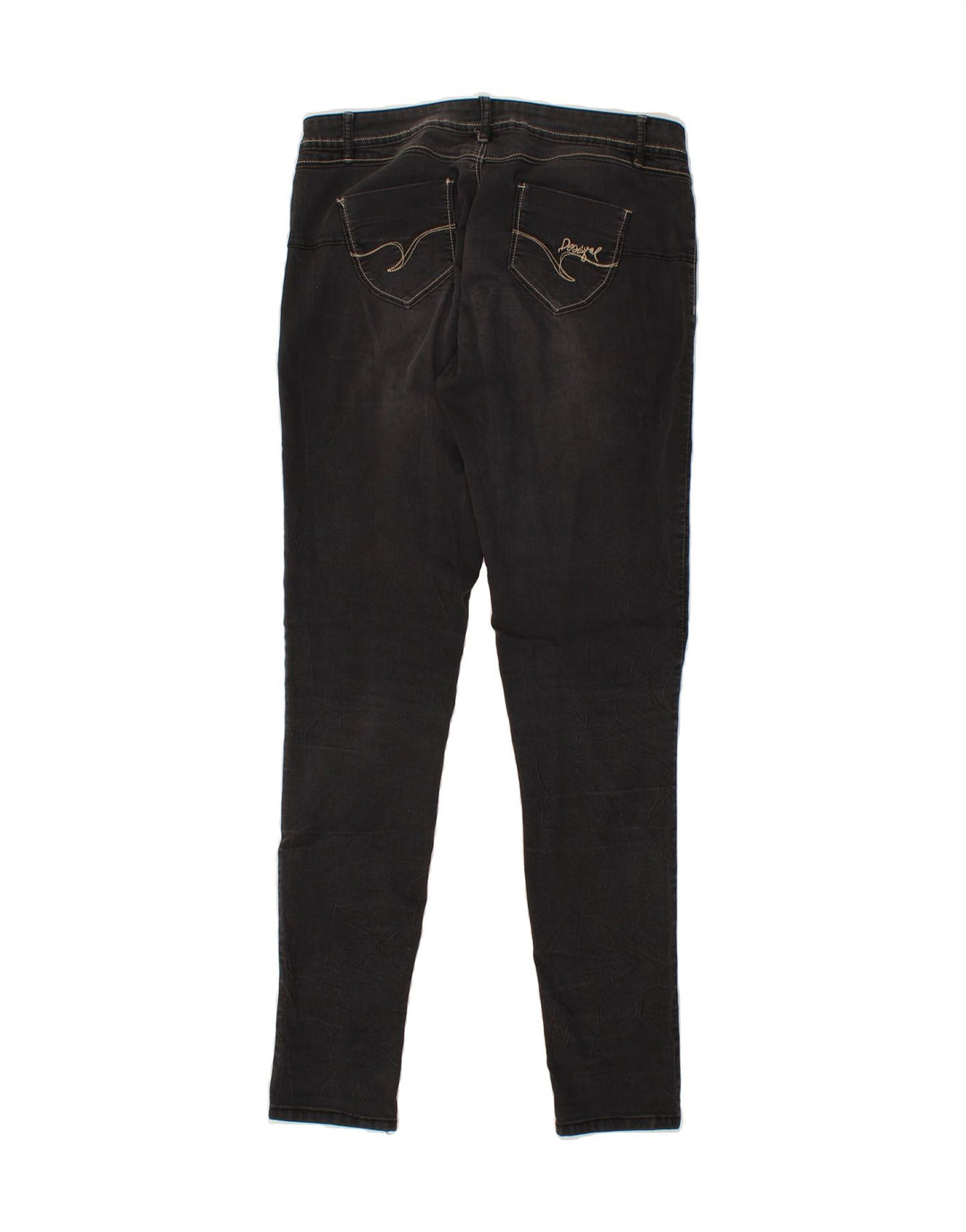 DESIGUAL Womens Skinny Jeans W32 L34 Grey Vintage Desigual and Second-Hand Desigual from Messina Hembry 