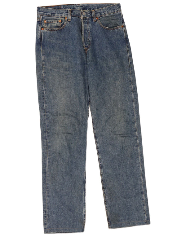 Calça jeans feminina Levi's 590 Straight W31 L32 azul algodão