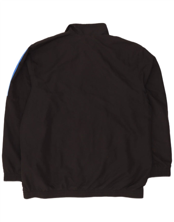 Adidas Mens Tracksuit Top Jacket UK 48/50 XL Preto Poliéster
