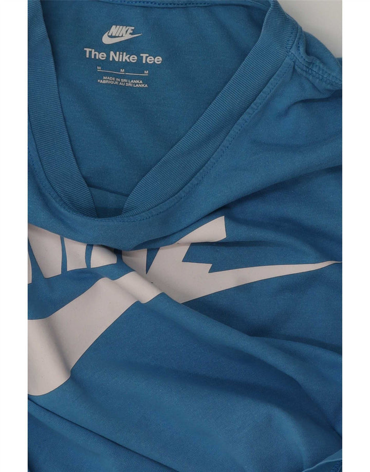 Camiseta Nike masculina gráfica Top Médio Azul