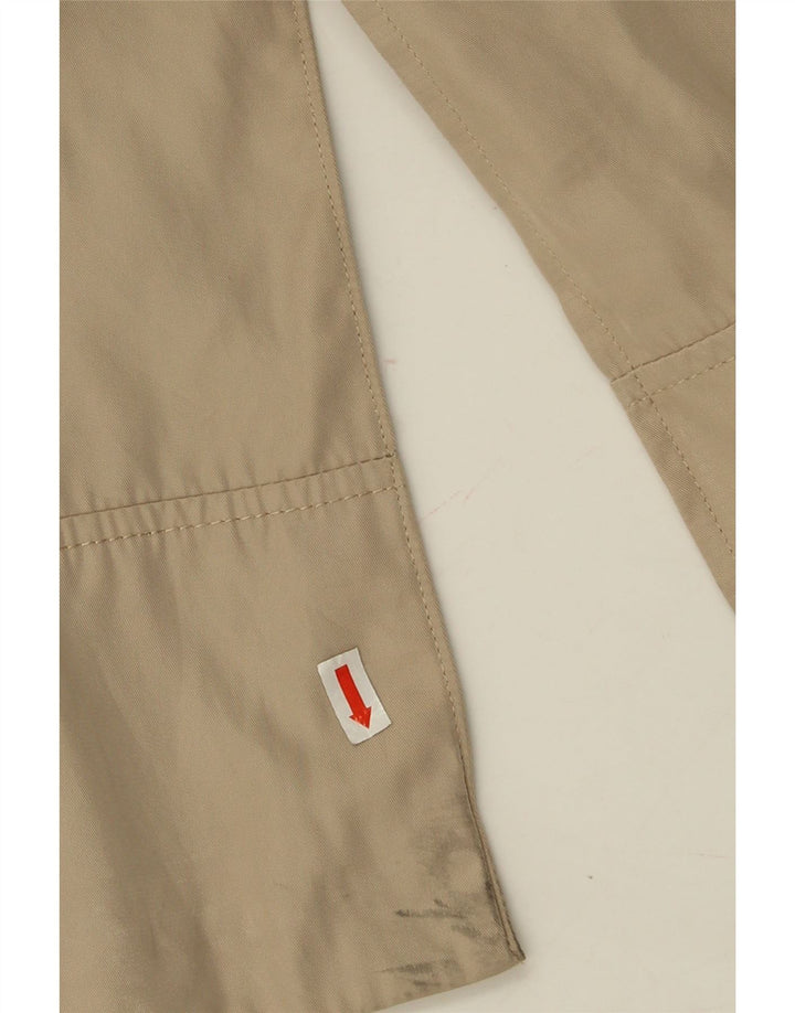 Zara Womens Open Trench Coat UK 14 Médio Bege Poliéster