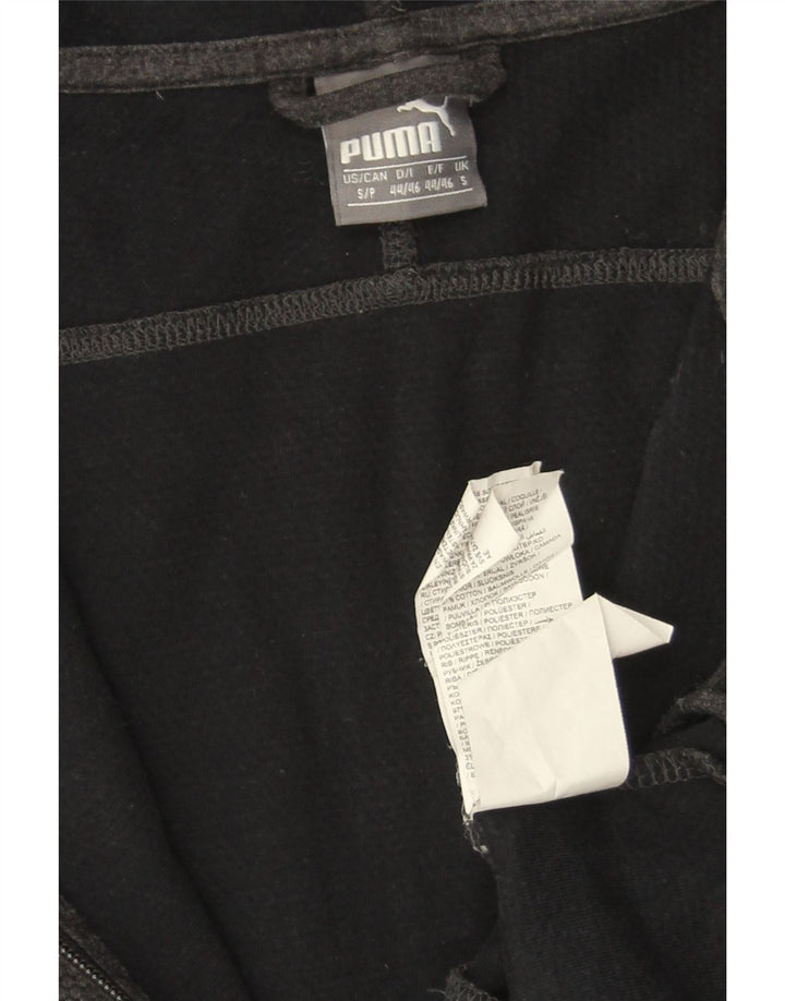 Suéter PUMA Masculino Italia Graphic Zip com capuz pequeno algodão cinza