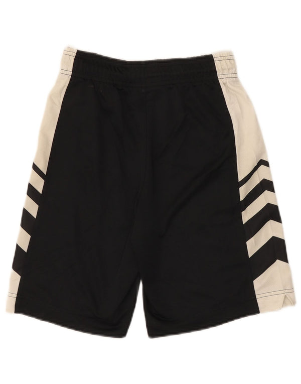 Shorts esportivos Reebok para meninos 11-12 anos pequeno preto colorblock
