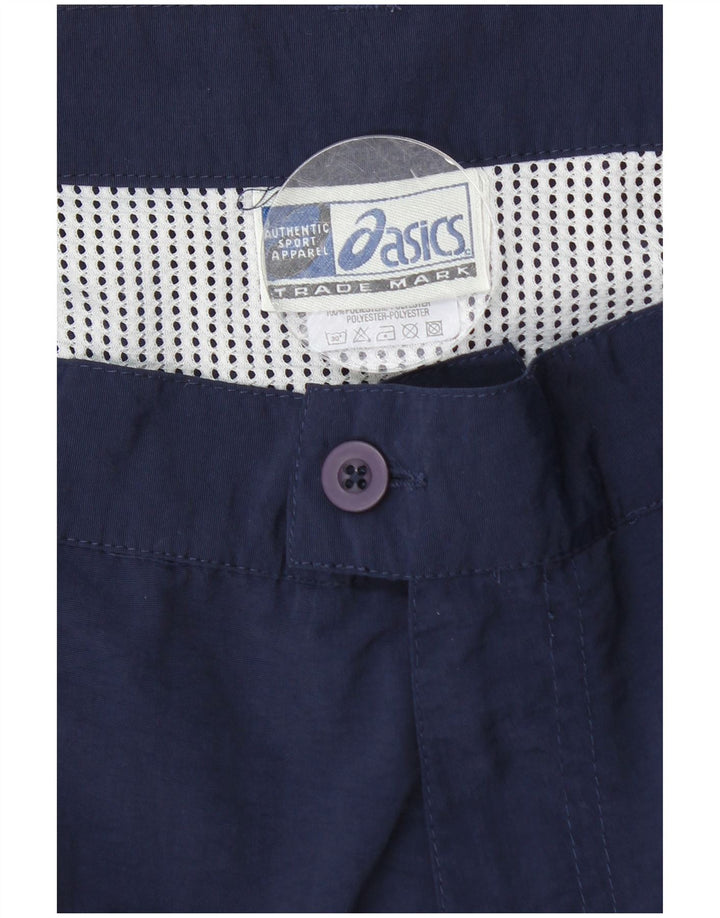 Shorts Chino feminino ASICS médio W28 azul marinho poliamida