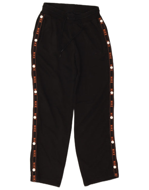 Calça Nike Feminina Graphic Tracksuit UK 10 Pequena Algodão Preto