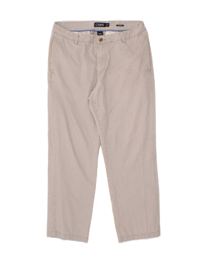 CHAPS Mens Comfort Fit Chino Trousers W34 L27 Grey Cotton Vintage Chaps and Second-Hand Chaps from Messina Hembry 