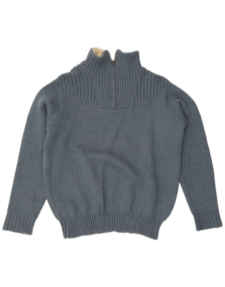 Suéter masculino Lee com zíper e gola 2XL azul acrílico