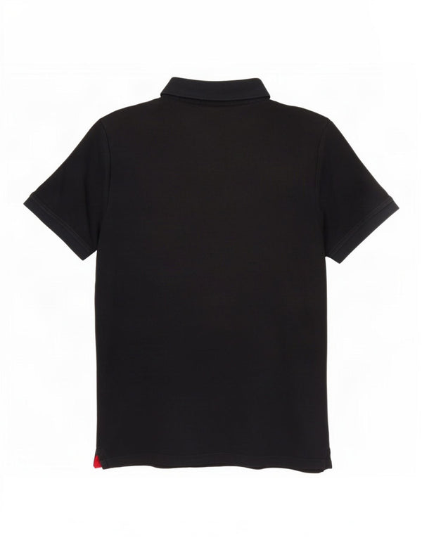 Camisa polo masculina Calvin Klein de algodão azul marinho médio