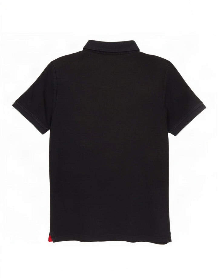 Camisa polo masculina Calvin Klein de algodão azul marinho médio