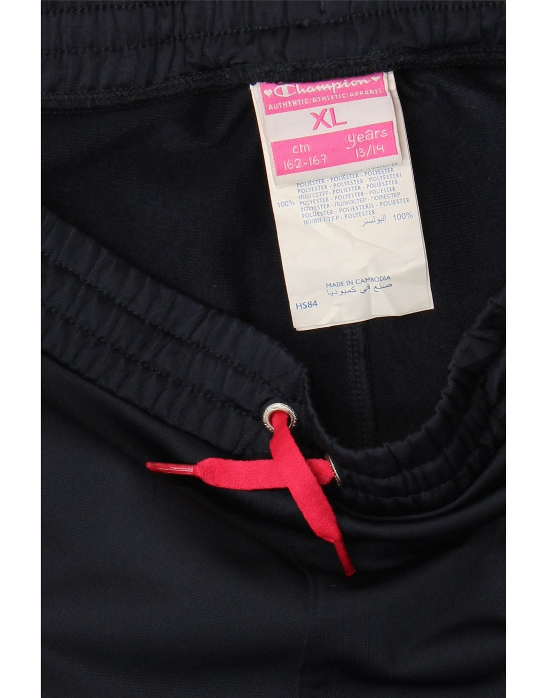 CHAMPION Calças de Treino Meninas Joggers 13-14 Anos XL Azul Marinho