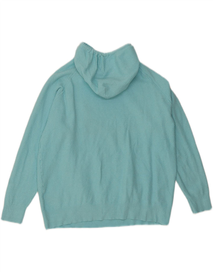 Suéter feminino oversized MARKS & SPENCER Reino Unido 14 médio turquesa