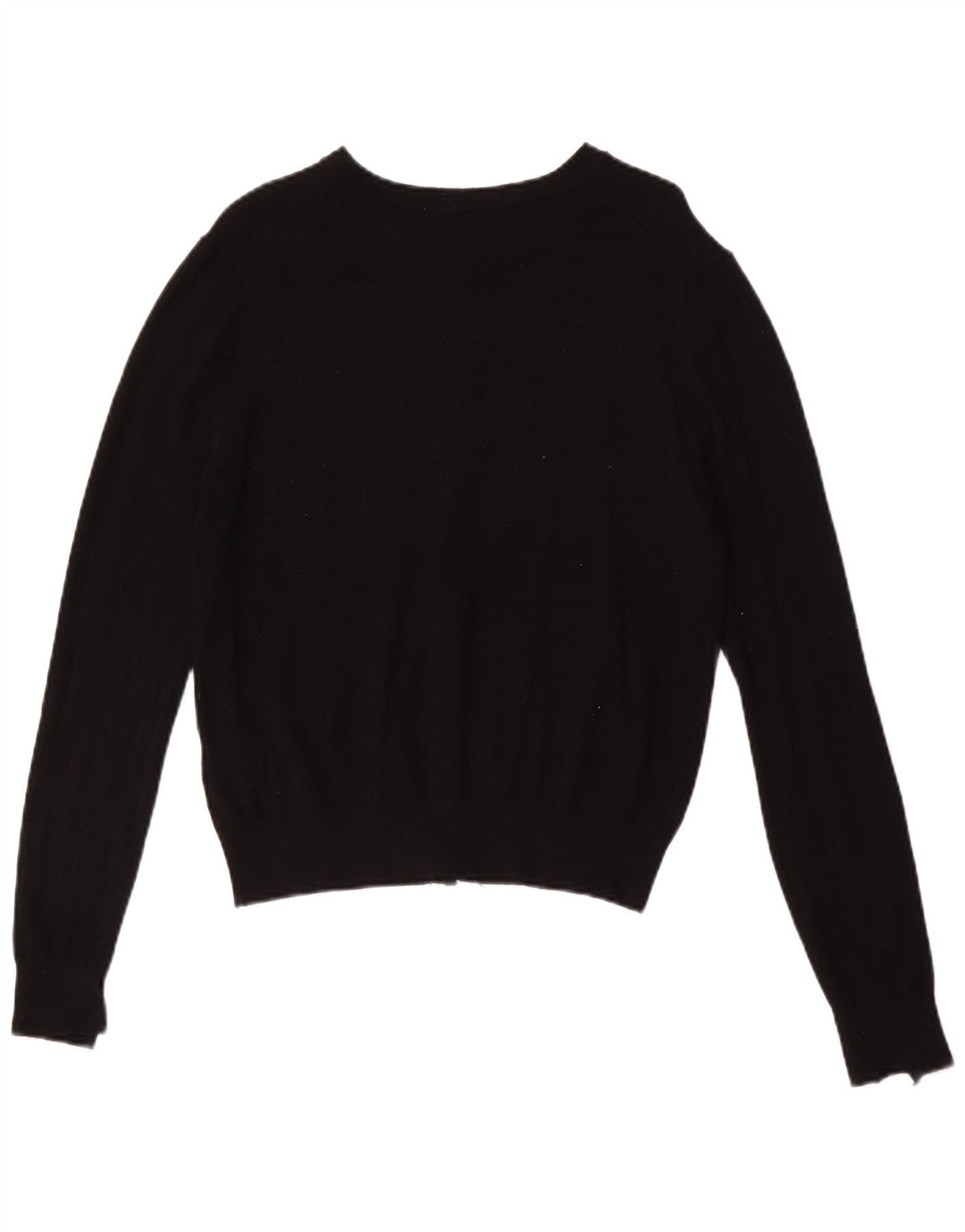 Suéter cardigã feminino Zara Reino Unido 12 médio preto