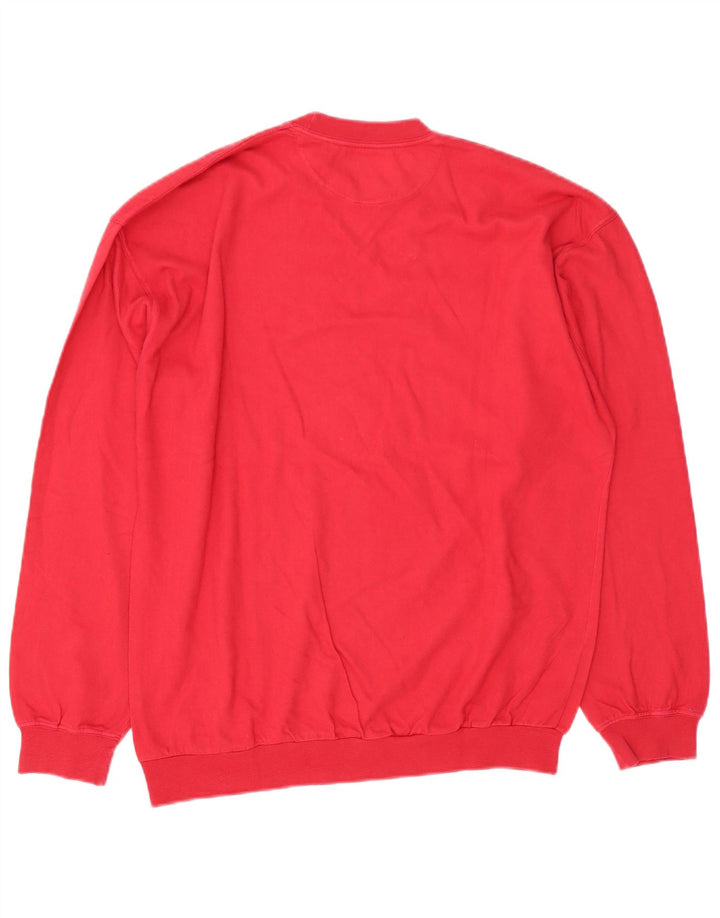 Suéter de moletom masculino Brooksfield grande vermelho