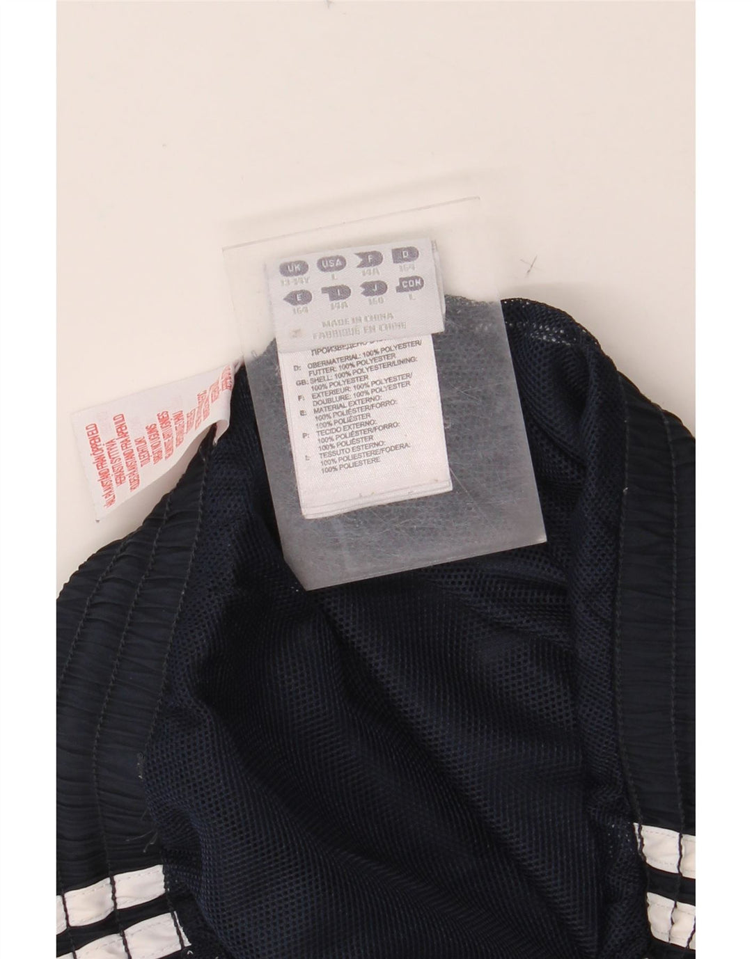 Calças de treino ADIDAS Menino 13-14 Anos Azul Marinho Colourblock Poliéster