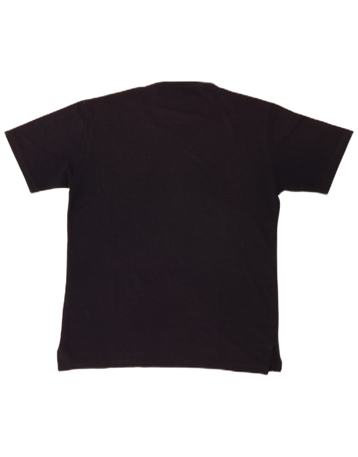 Camiseta feminina Trussardi UK 14 poliéster azul marinho médio