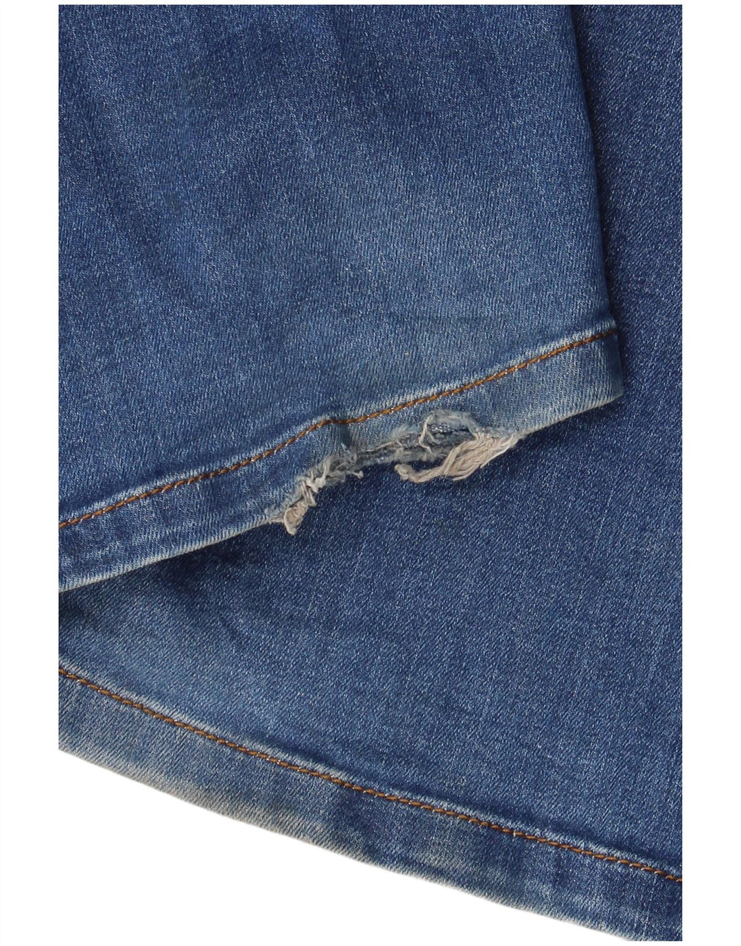 Zara Jeans feminino queimado EU 36 XS W26 L35 azul algodão