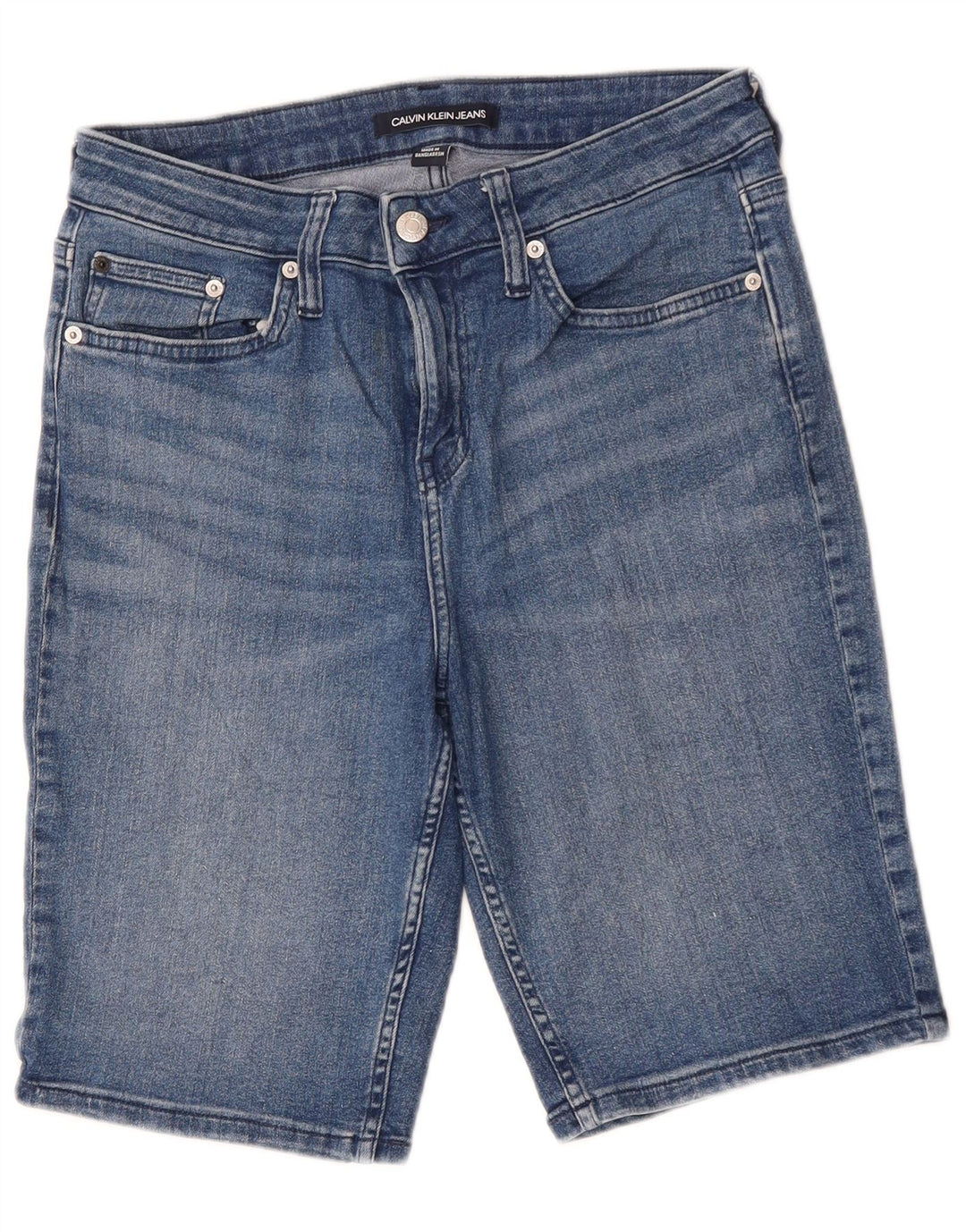 Bermuda jeans masculina Calvin Klein 9-10 anos W28 algodão azul