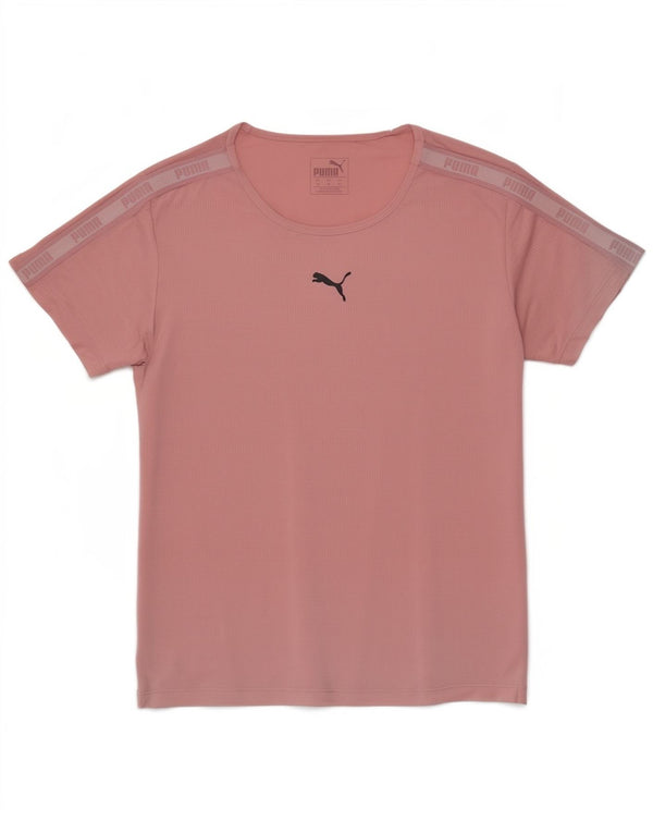 Camiseta feminina Puma Loose Fit Graphic UK 4 XS Rosa Poliéster