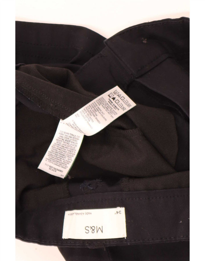 Shorts cargo masculino Marks & Spencer W34 grande algodão preto