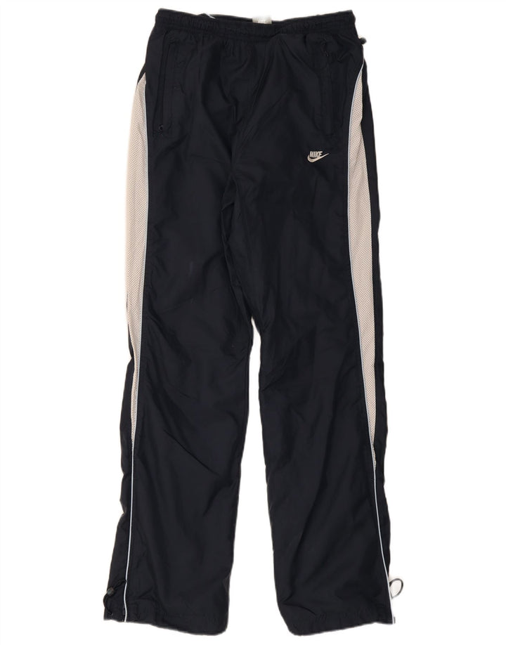 Calça de treino masculina Nike médio azul marinho colorblock nylon