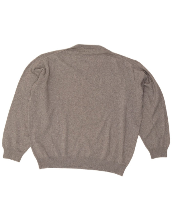 Suéter masculino Pierre Cardin com gola redonda XL cinza acrílico