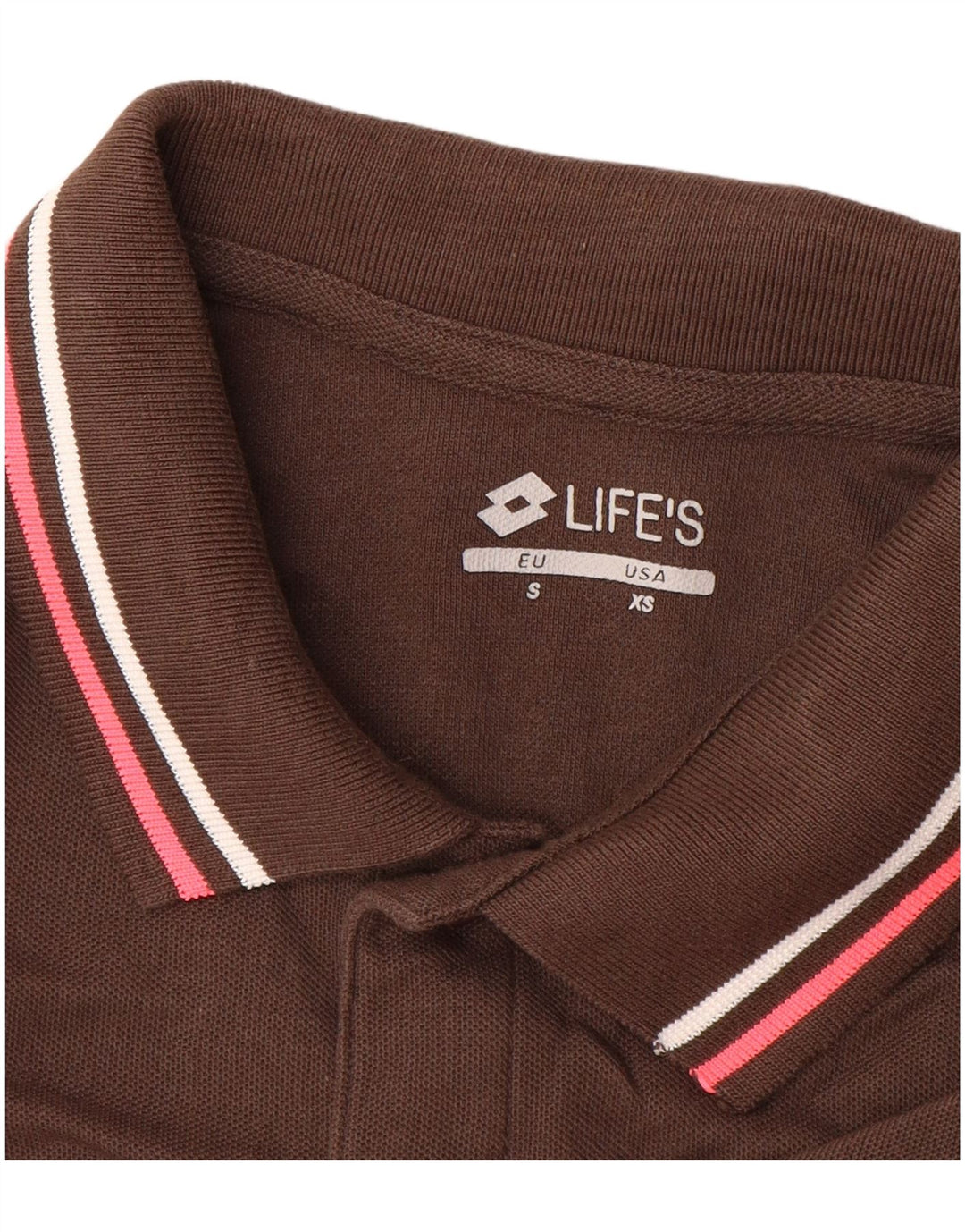 Camisa polo masculina LOTTO XS algodão marrom