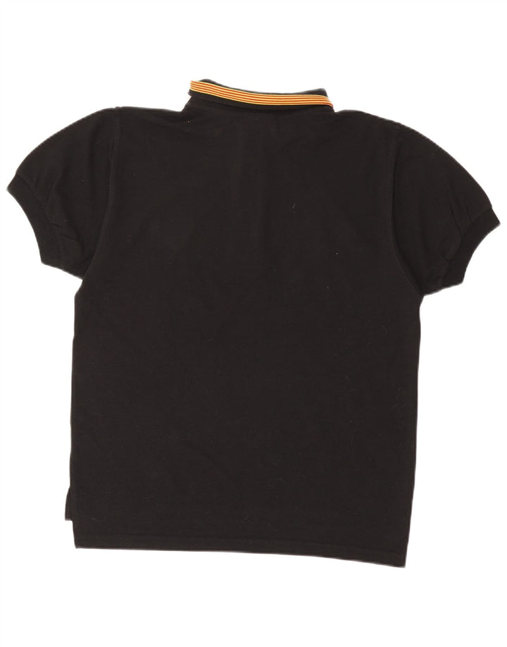 Camisa polo masculina PUMA pequena algodão preto