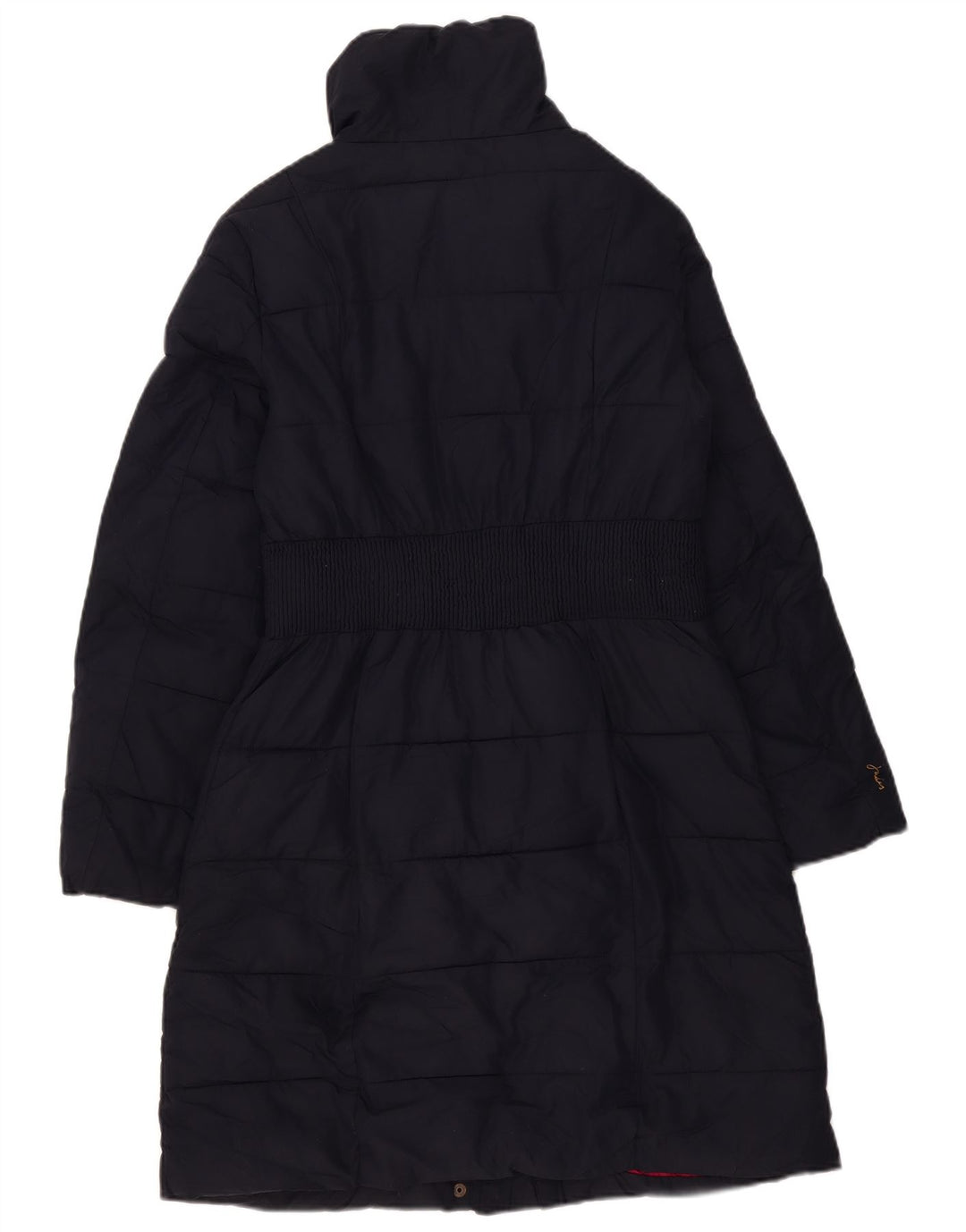Casaco acolchoado feminino Joules UK 12 poliéster azul marinho médio