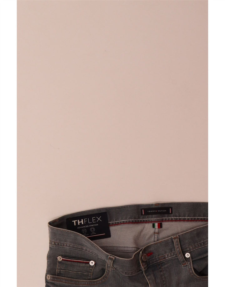 TOMMY HILFIGER Masculino Slim Jeans W34 L32 Azul Algodão