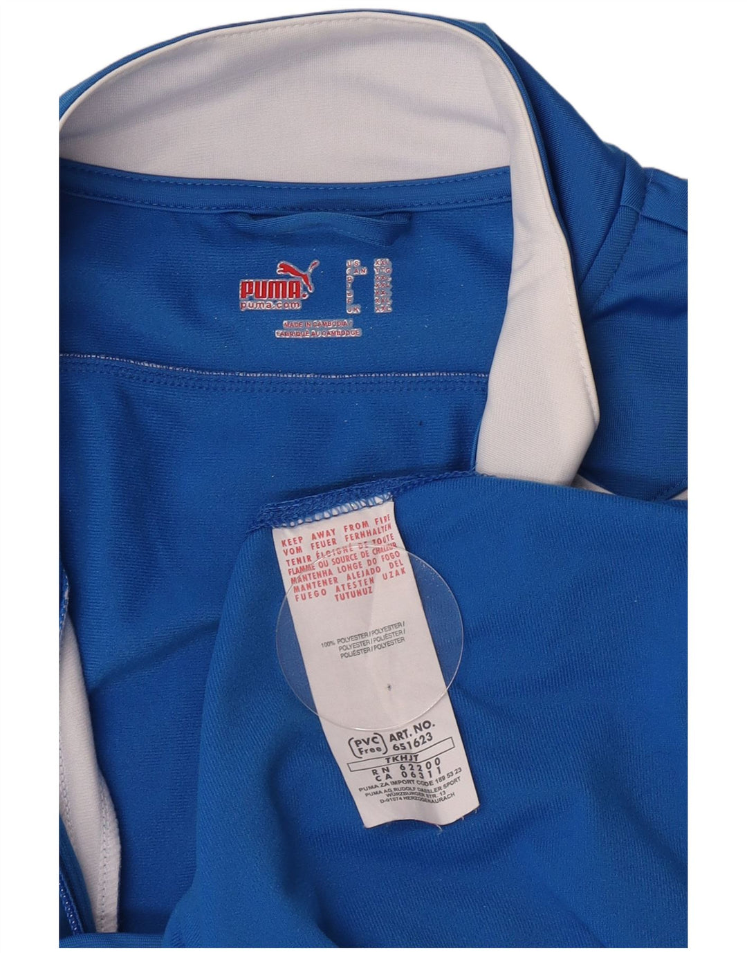 Puma Mens Treino Top Jacket 2XL Azul Colourblock Poliéster