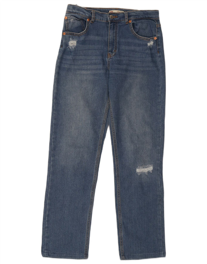 Jeans femininos Levi's Low Pro Distressed Straight W28 L28 Azul