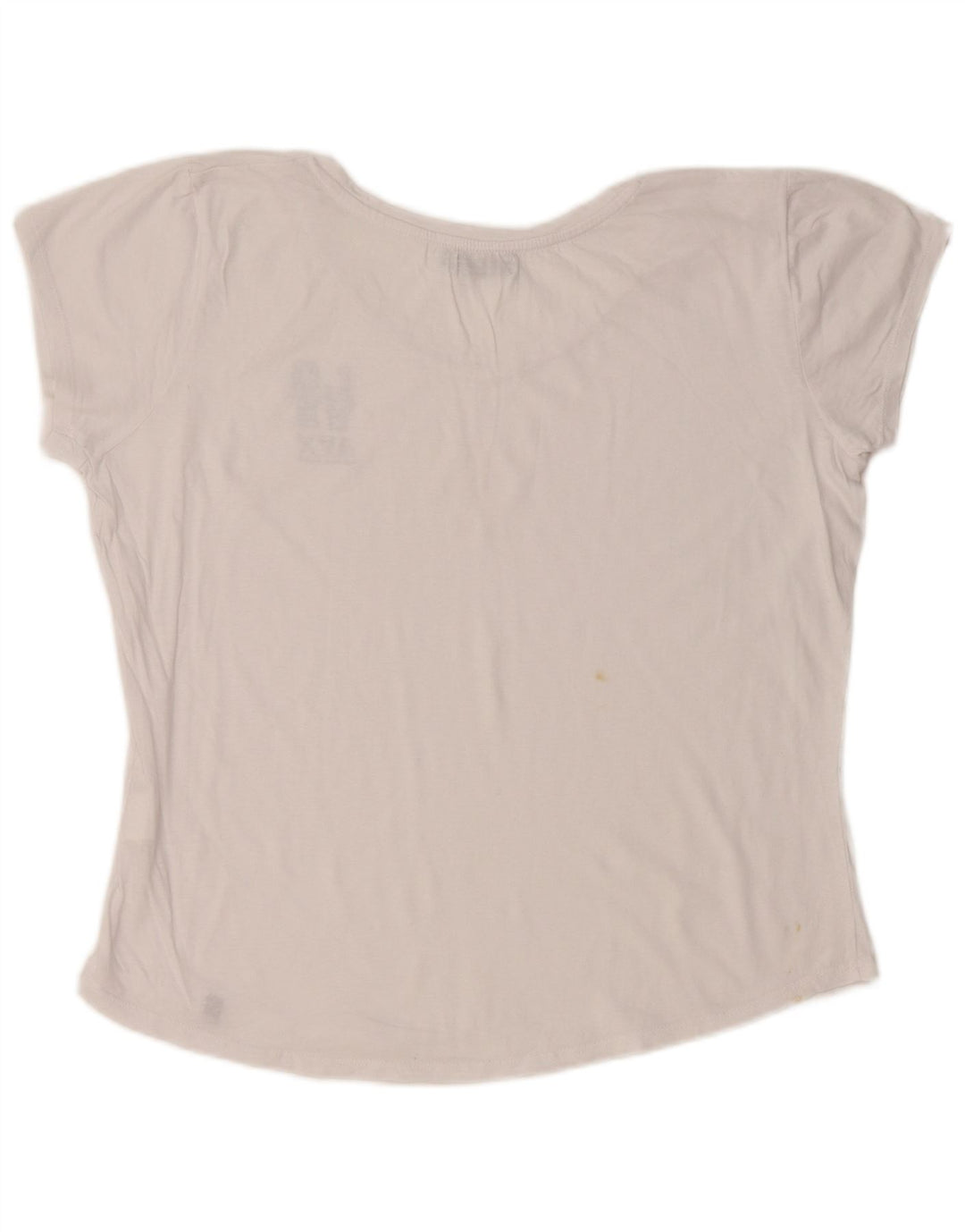 Avirex camiseta feminina cropped com estampa gráfica UK 22 2XL algodão branco