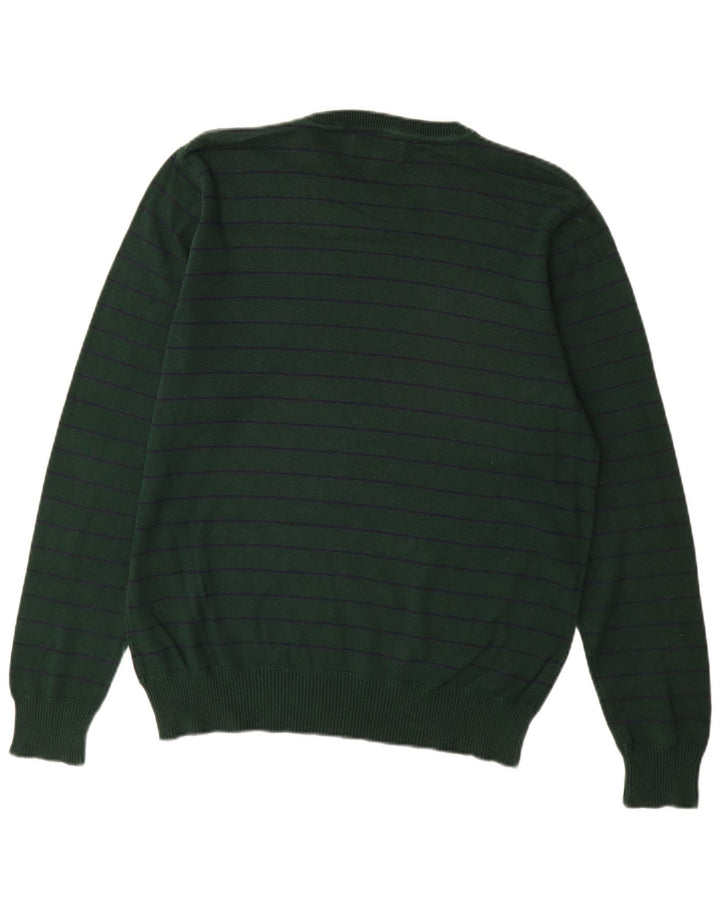 Suéter masculino MARKS & SPENCER Blue Harbor com gola redonda, verde médio
