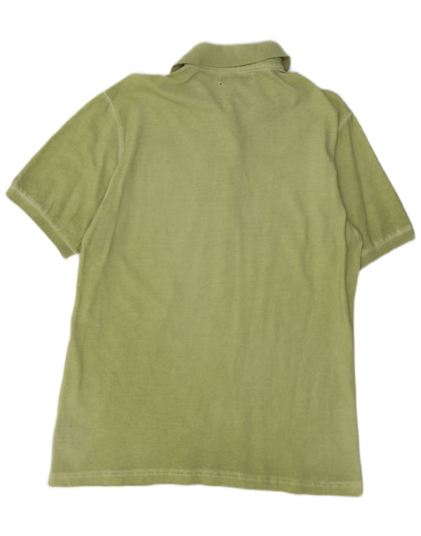 Camisa polo masculina BEST COMPANY de algodão verde médio