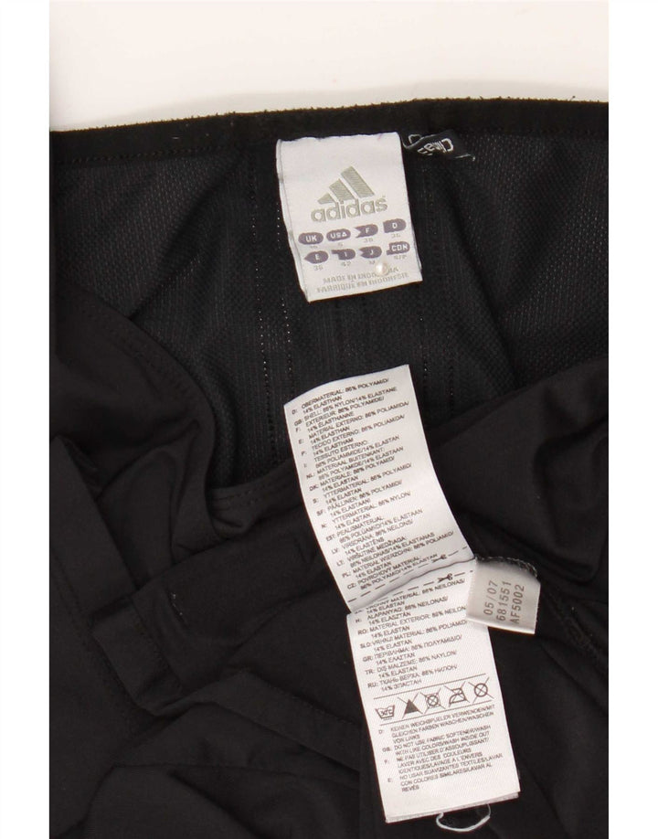 Adidas Feminino Climacool Top Manga 3/4 Reino Unido 10 Pequeno Preto Nylon