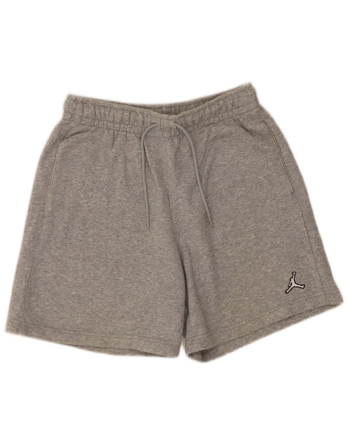 Shorts esportivo masculino Jordan pequeno algodão manchado cinza