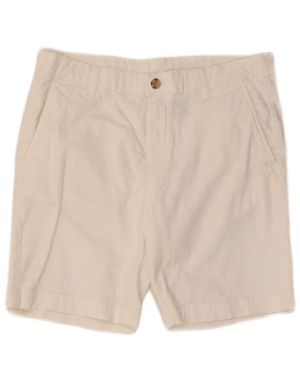 Zara Mens Chino Shorts EU 42 Grande W32 Algodão Branco
