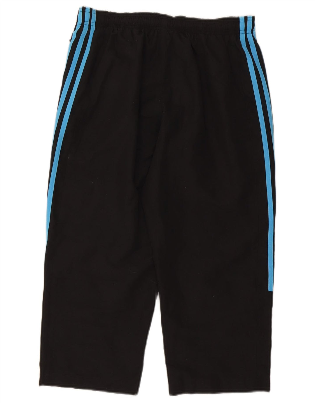 Adidas Womens Capri Calças De Treino UK 10 Pequeno Poliéster Preto