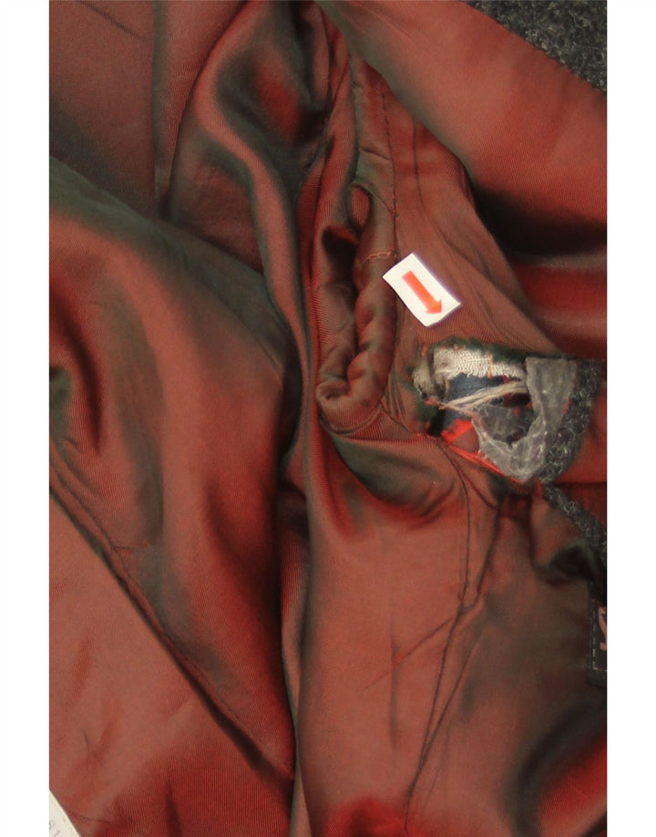 Jaqueta Blazer Scirocco Masculina Harris Tweed 2 Botões Reino Unido 40 Grande Cinza Xadrez