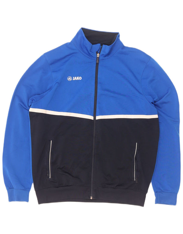 Jako Mens Treino Top Jacket Pequeno Azul Colorblock Poliéster