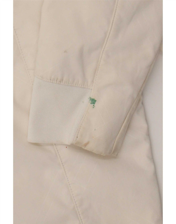 Jaqueta masculina Nike com capuz e jaqueta pequena de poliéster branco