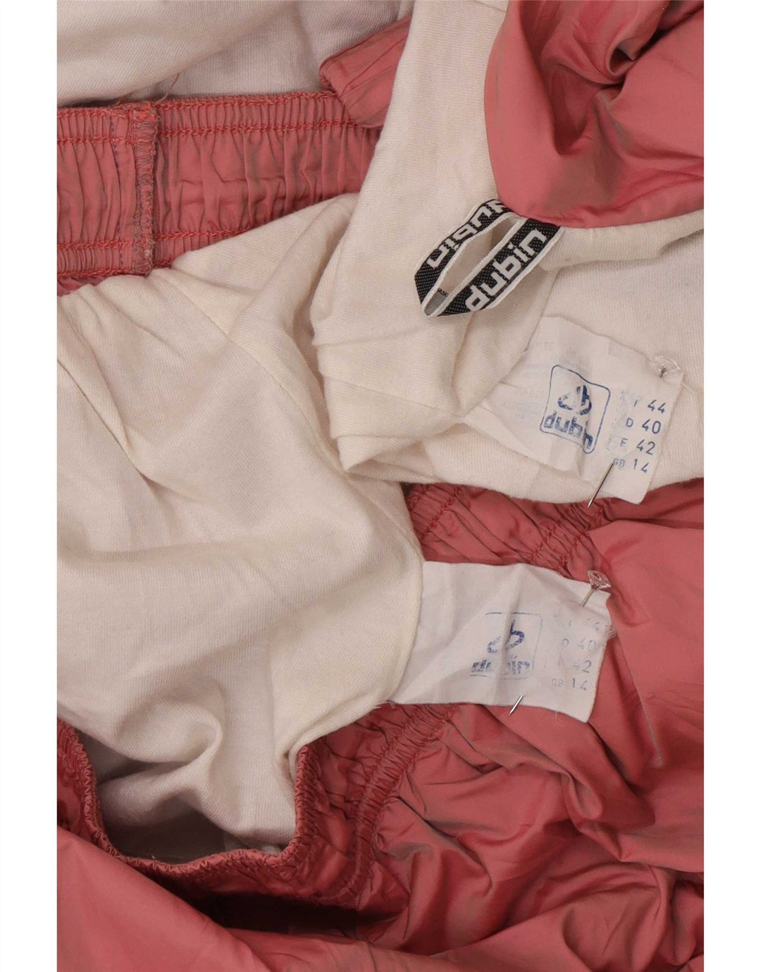 Fato de treino completo feminino Dubin Reino Unido 14 médio rosa colorblock poliamida retrô