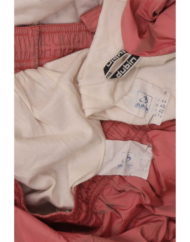Fato de treino completo feminino Dubin Reino Unido 14 médio rosa colorblock poliamida retrô