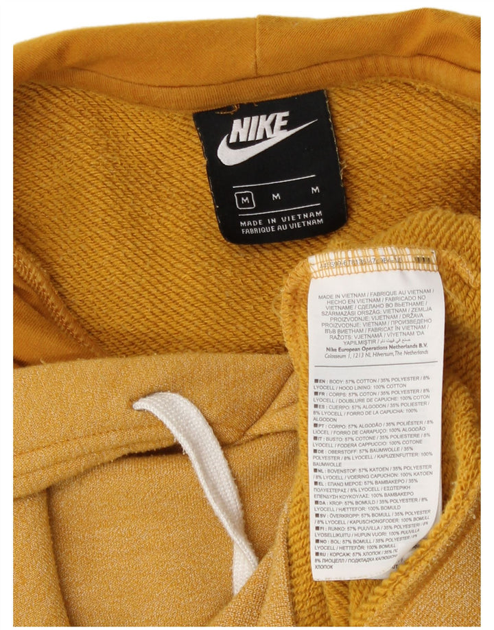 Jumper com capuz gráfico masculino Nike médio algodão amarelo