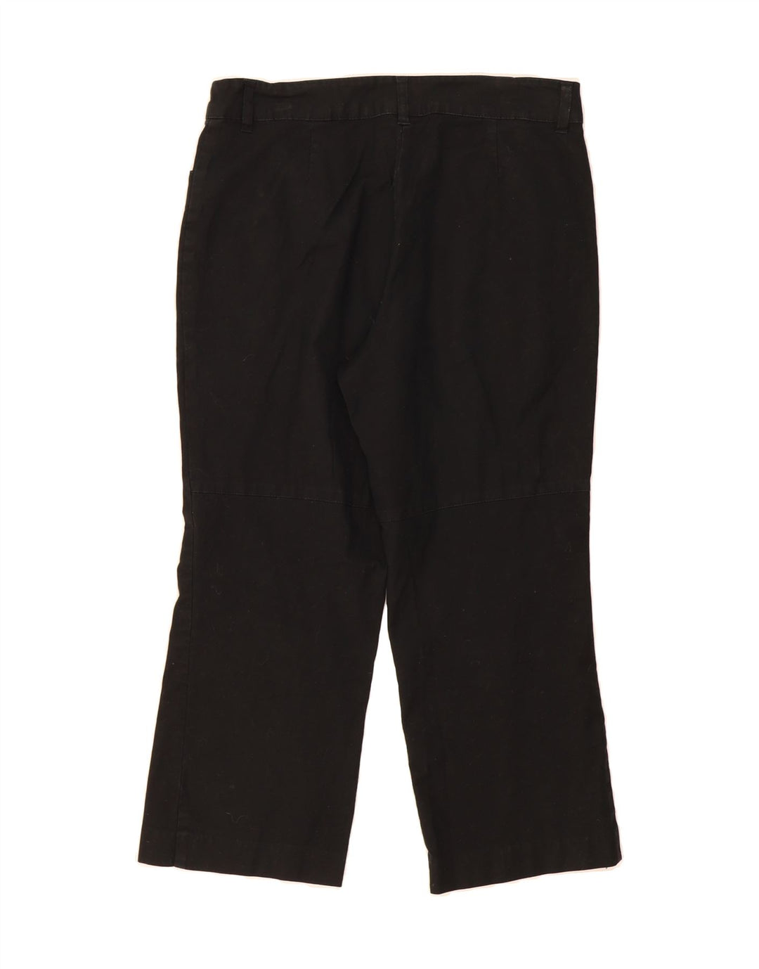 MOSSIMO Womens Straight Cropped Trousers US 12 Large W34 L24 Black Cotton Vintage Mossimo and Second-Hand Mossimo from Messina Hembry 