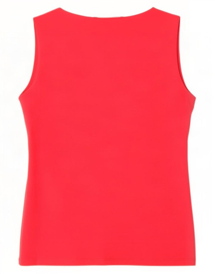 Colete feminino Zara UK 14 grande poliamida vermelha