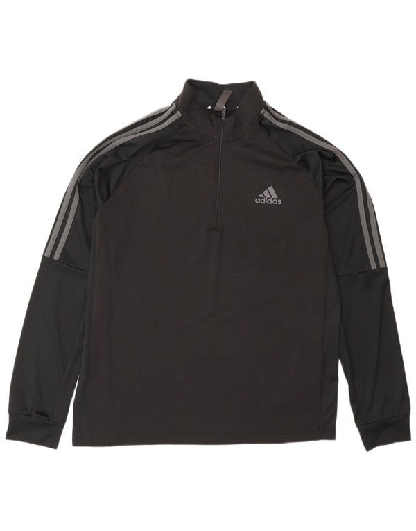 Adidas Mens Pulôver Treino Top Grande Poliéster Preto