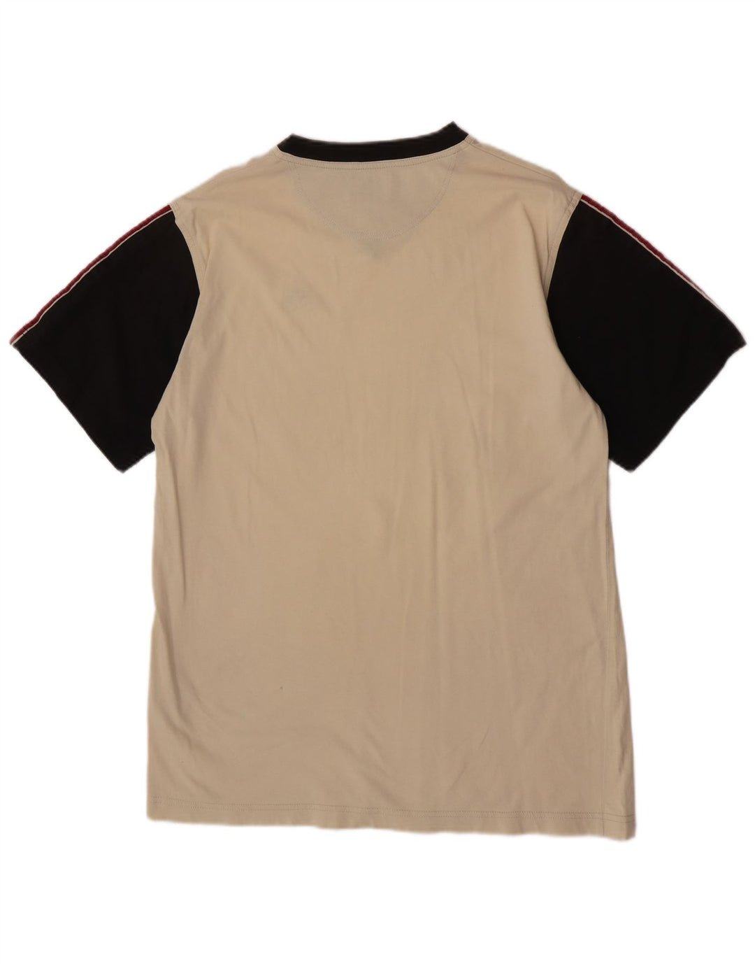 Camiseta masculina Kappa Top pequeno algodão colorblock bege